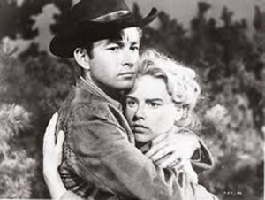 Ray Stricklyn and Jacklyn O’Donnell in “The Young Jesse James”