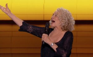 Carole King singing “You’ve Got A Friend” Thursday afternoon.