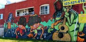 Some street art that pays tribute to Central Ave's golden age