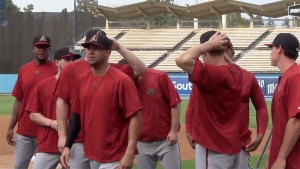 Arizona Diamondbacks before Tuesday’s game.