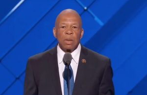 Maryland Congressman Elijah Cummings spoke at the convention on Monday.