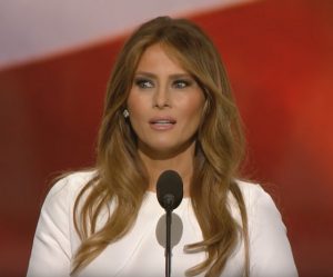 Melania Trump: she says she wrote the speech herself, but she gets a pass on plagiarizing Michelle Obama’s 2008 DNC speech.