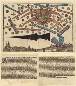 Himmelserscheinung_über_Nürnberg_vom_14._April_1561_Public Domain