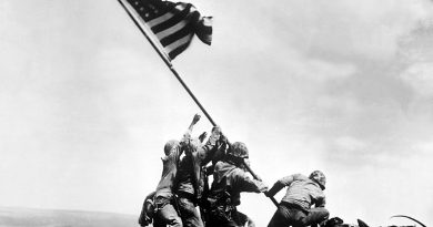 Joe Rosenthal: Raising the Flag on Iwo Jima by Joe Rosenthal Associated Press (public domain)