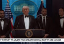 President Trump speaks to the media after gunman fires shots at White House Correspondents’ Dinner